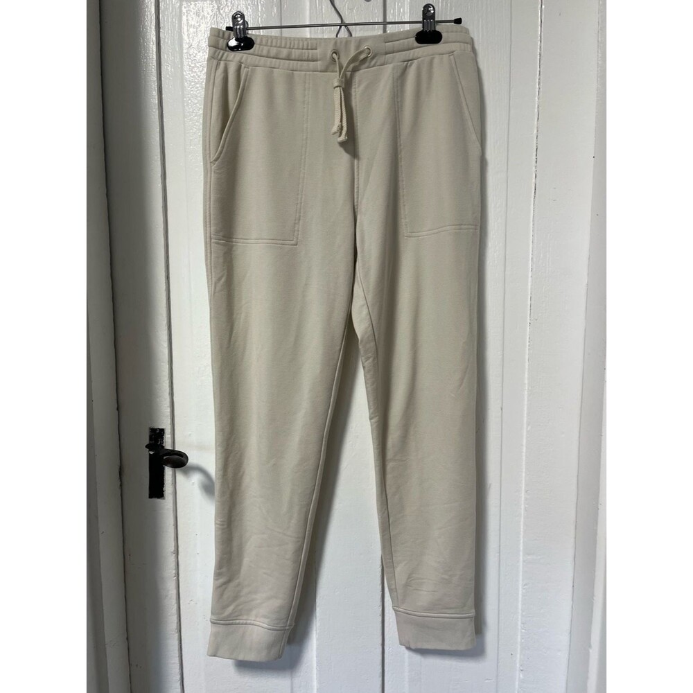 NWT Quince SuperSoft Fleece off white Joggers size S